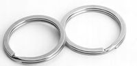Kółka do Kluczy Breloczków Srebrne Mocne 2 sztuki Płaskie Mocne 32 mm DIY