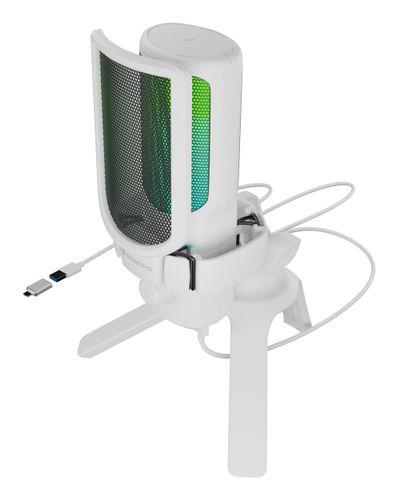 Mikrofon Genesis Radium 250 USB Statyw Biały na Arena.pl