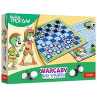 Gra planszowa Warcaby i Młynek Rodzina Treflików Trefl 02658