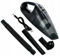 MOCNY RĘCZNY ODKURZACZ BEZPRZEWODOWY SAMOCHODOWY + FILTR HEPA + AKCESORIA