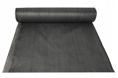 Siatka Cieniująca Zacieniająca Osłona Płotu Na Ogrodzenia 1,5x30m Grafitowa na Arena.pl