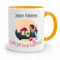 Dla Kelnera Kubek Żółty Jestem Kelnerem Prezent Z Nadrukiem Ze Zdjęciem