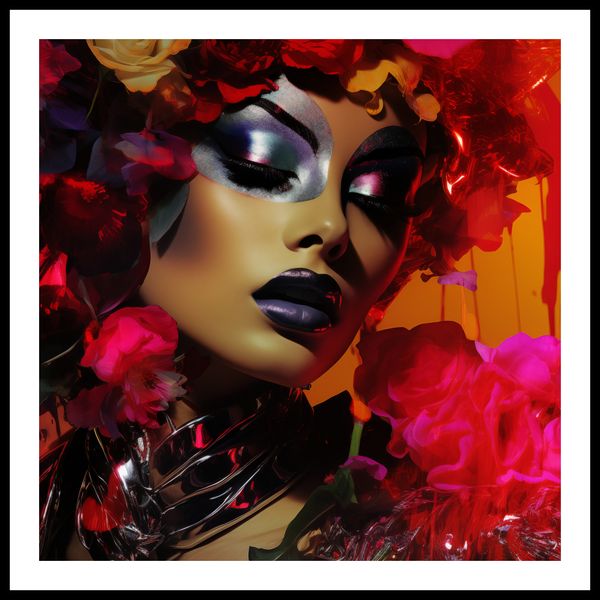 Plakat 80x80cm Kwiecista Diva zdjęcie 3
