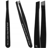 Staleks Expert Pęseta Do Regulacji Brwi Czarna TE-11/3B