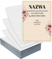 Ulotki A6 reklamowe KOMPOZYCJE KWIATOWE GOTOWY PROJEKT GRATIS 5000 szt