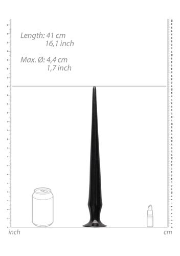Ass Spike Dildo - 42 cm - Black na Arena.pl