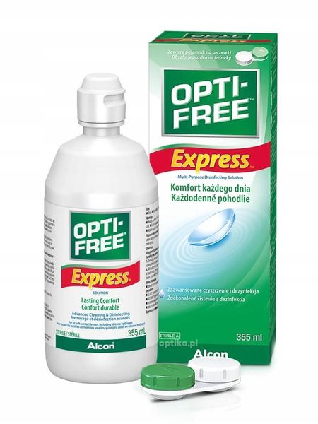 OPTI FREE Express 355ml Płyn do soczewek ALCON zdjęcie 1