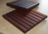 Podkładka z drewna pod  garnek kwiatek 20 x 21 x 2,2cm