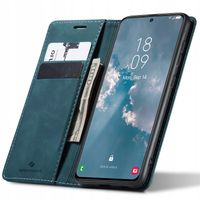 ETUI Z KLAPKĄ DO GALAXY S23 SKÓRZANE PORTFEL POKROWIEC ZAMYKANE + SZKŁO
