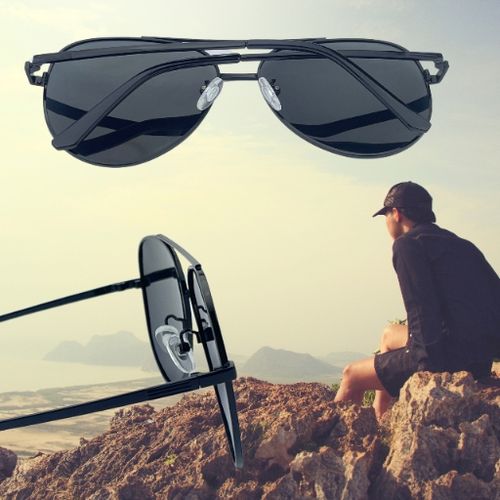 Okulary Przeciwsłoneczne Męskie Polaryzacja Aviator Polar Eagle UV400 na Arena.pl