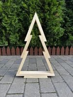 Choinka drewniana ozdobna, baza 52cm