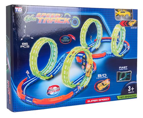 Tor Wyścigowy Świecący W Ciemności 86El. na Arena.pl