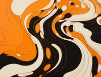 Plakat 65x50cm Tańczący Atrament