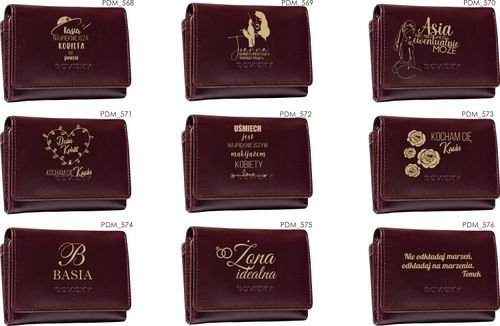 Damski portfel dla babci Portfele z grawerem TWÓJ TEKST personalizowany na Arena.pl