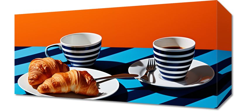 Obraz 40x20cm Croissanty zdjęcie 1