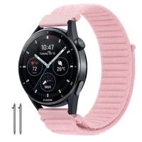 Pasek do Xiaomi Mi Watch S1 S2 S3 S4 Amazfit GTR 47mm nylon różowy 22mm