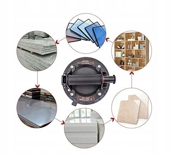 8 CALI UCHWYT PRZYSSAWKA DO SZYB GLAZURY PŁYTEK zdjęcie 8