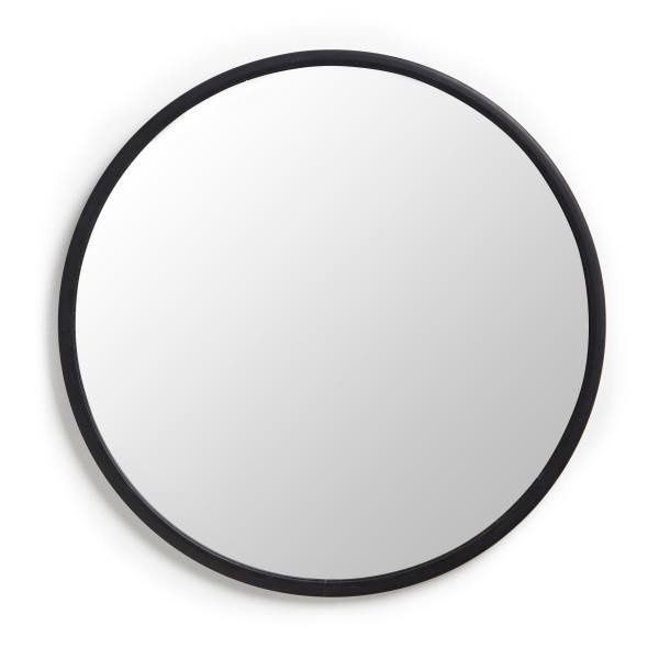 Lustro 61cm Hub czarne okrągłe zdjęcie 1