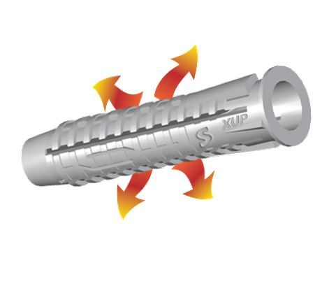 kołek uniwersalny z kołnierzem nylon typ xup 8*40/5*50mm - mf-210-8550 na Arena.pl