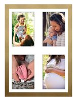 Ramka na 4 zdjęcia Hekla MDF galeria 30x40x4 złoty 1szt.
