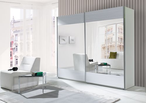 Komoda 3SZ LUX STRIPES - biała na Arena.pl