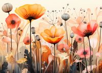 Plakat 70x50cm Taneczne Maki