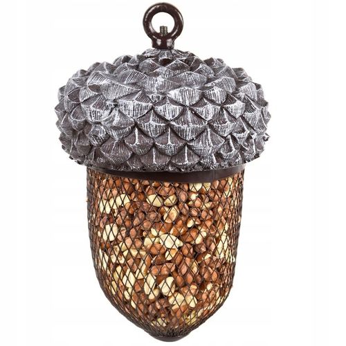 Nowoczesny wiszący KARMNIK ŻOŁĄDŹ dla ptaków na ziarno karmę taras na Arena.pl