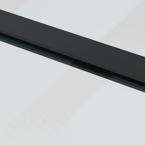 Drzwi przesuwne z zestawem okuć czarne 76x205 cm ESG szkło na Arena.pl