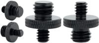 adapter śruba redukcja 1/4" na m10 statywowa aluminiowa czarna lampy 18 mm