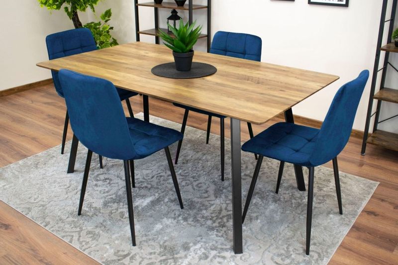 Krzesło KARA - granat aksamit x 3 zdjęcie 11