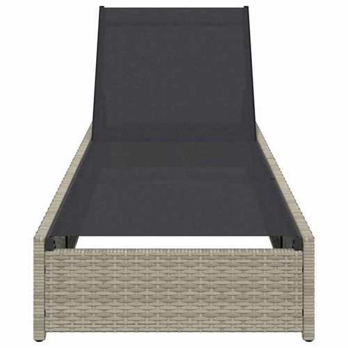 Leżak z poduszką 1-osoba Beżowy 60 x 200 x 27cm polirattan na Arena.pl