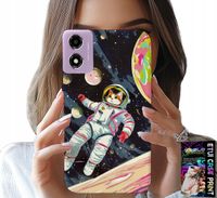 ETUI DO MOTOROLA MOTO E14 - KOCI ASTRONAUTA KOT KOSMOS OBUDOWA CASE