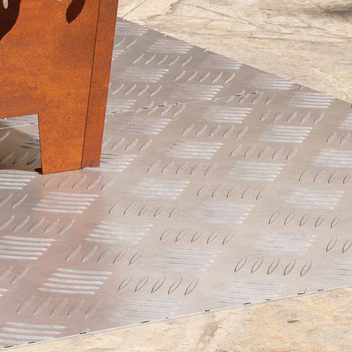 Płytki w Szachownicę 2 pcs Srebrny 90 x 50 cm Aluminium na Arena.pl