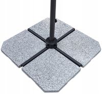 Podstawa Płyta do Parasola Ogrodowego bocznego Granitowa Zestaw 4 szt