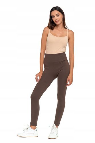 Legginsy Prążkowane Damskie z Wysokim Stanem Modne Fit Getry MORAJ L/XL na Arena.pl