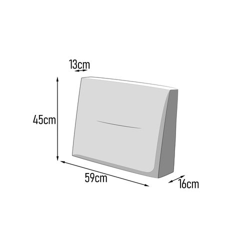 Poduszka oparciowa "Flora" 59x45 cm wodoodporna do mebli z palet, czarny na Arena.pl