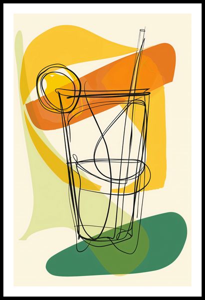 Plakat 53x81cm Koktajl Artystyczny zdjęcie 3