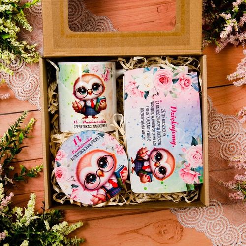 Prezent Na Dzień Nauczyciela Zestaw Prezentowy Kubek Pudełko Na na Arena.pl