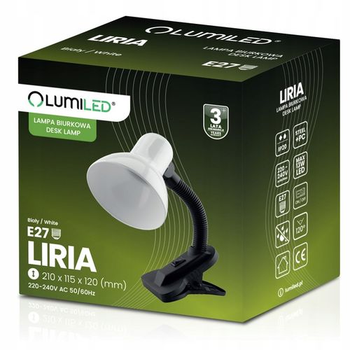 Lampka Biurkowa Szkolna Regulowana na Biurko Nocna Stołowa E27 z na Arena.pl