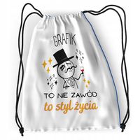 Plecak Sportowy Szkolny Dla Grafika Worek Z Nadrukiem Ze Zdjęciem