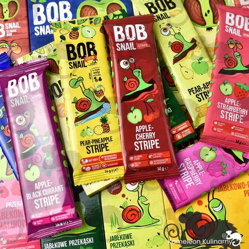 ŚLIMAK BOB SNAIL PRZEKĄSKA bez cukru glutenu 30G MIX SMAKÓW x 8szt 0,24KG na Arena.pl