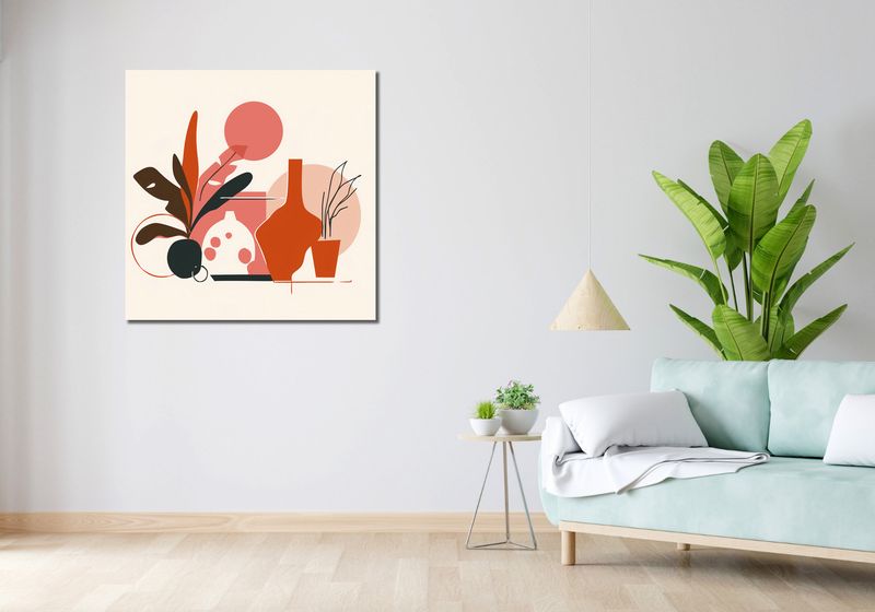 Obraz 90x90cm Ciepłe Gesty zdjęcie 2