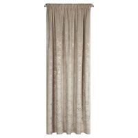 Zasłona gotowa RAJA 140x270 beżowa połysk welwet taśma