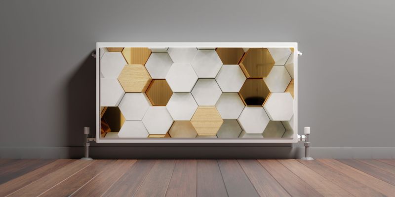Osłona MAGNETYCZNA Na Grzejnik Heksagony Efekt 3D 110cm x 60cm zdjęcie 3