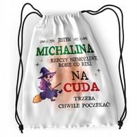 Plecak Dla Michaliny Sportowy Szkolny Worek Torba Z Nadrukiem Ze Zdjęciem