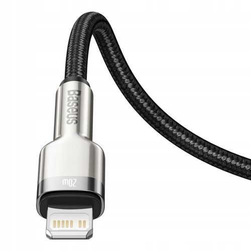Kabel USB-C do Lightning Baseus Cafule, PD, 20W, 1m (czarny) na Arena.pl