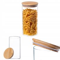 KADAX Pojemnik Szklany Przyprawy Makaron Z Pokrywką Słoik 1400ml