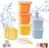 Foremki do lodów na patyku kostek lodu 6szt