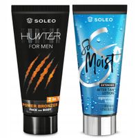 SOLEO HUNTER 150ml BRONZER DLA MĘŻCZYZN + BALSAM PO OPALANIU 150ml