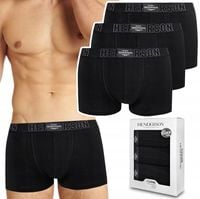 Bokserki męskie bawełniane HENDERSON RNAVE szorty 3-PAK - L